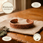 Marianne copper cuff close up