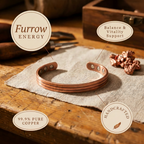 Millicent copper cuff close up