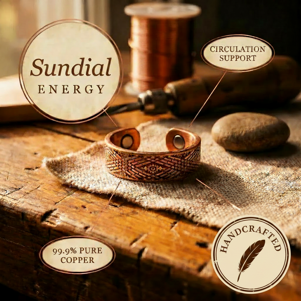 Miriam copper ring close up