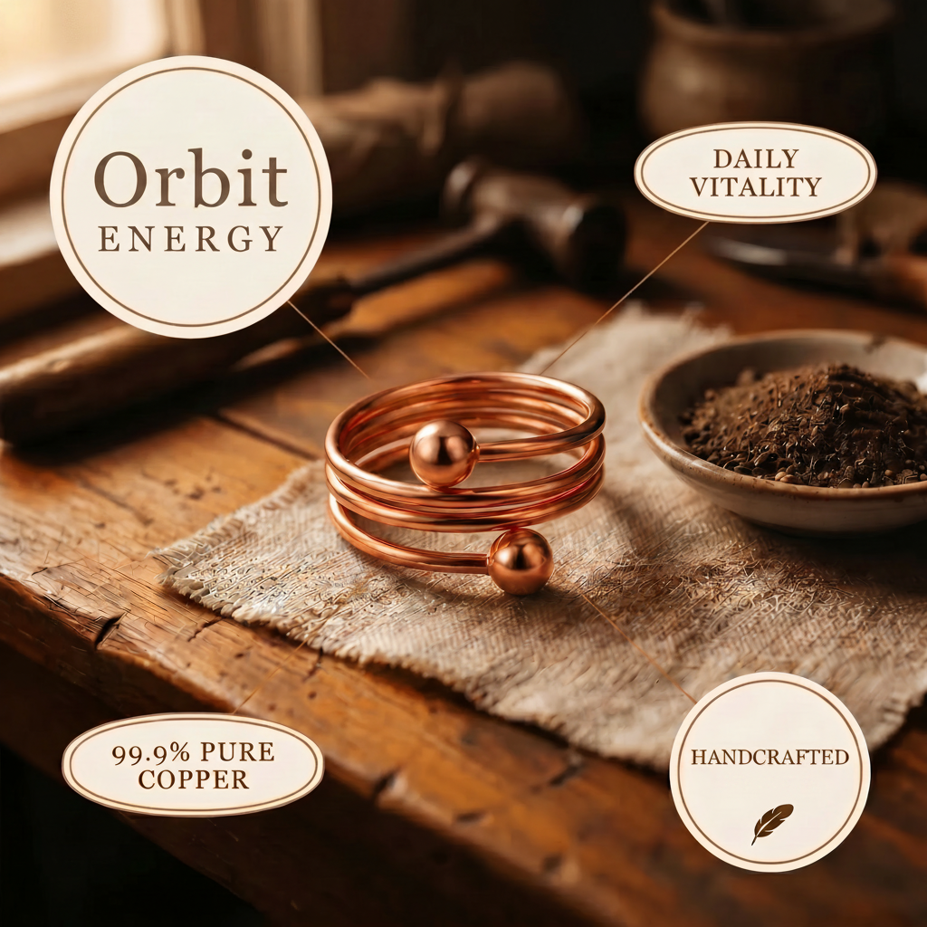 Rosamund copper ring close up