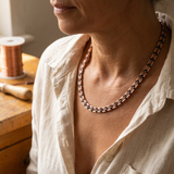 Rowena - Mixed Link Copper Necklace