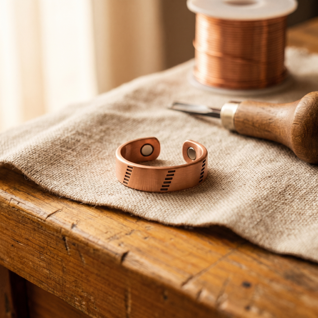 Sibyl wide band copper ring