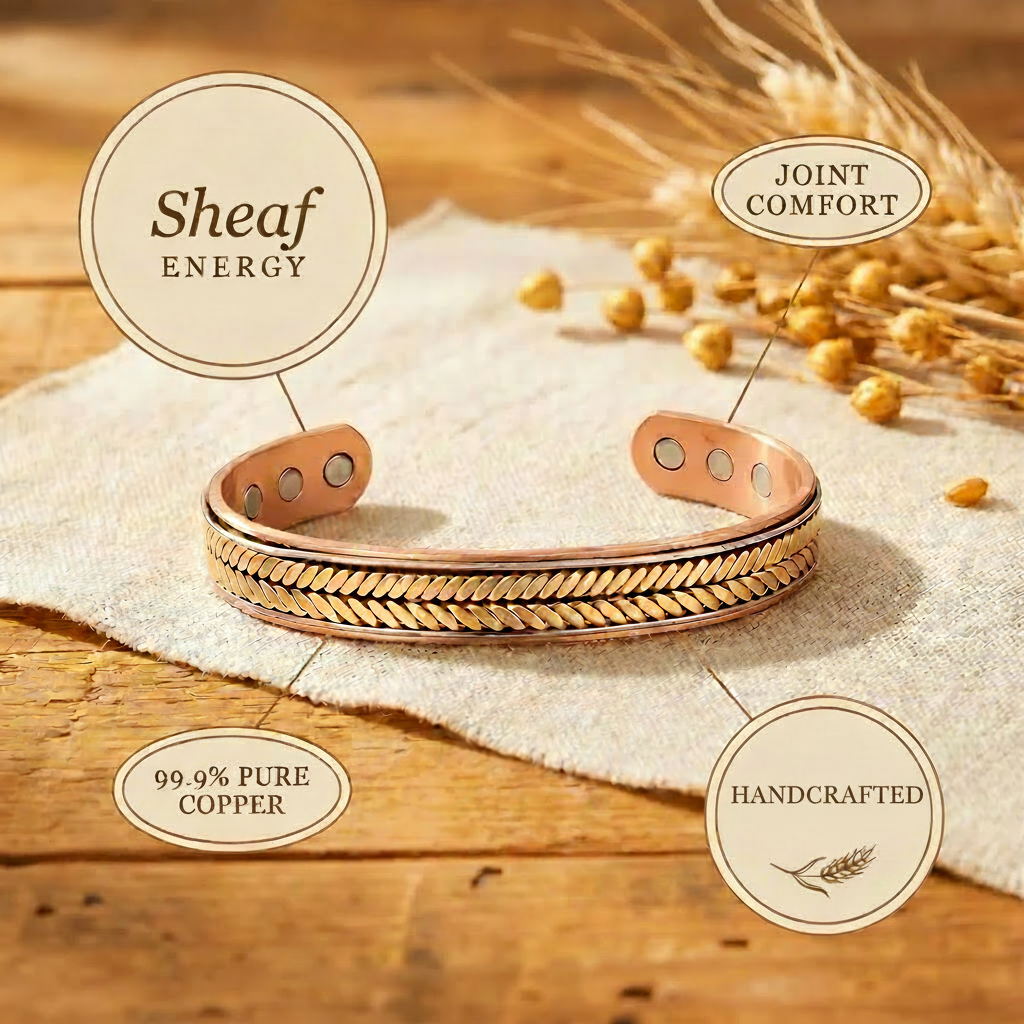 Sophia copper bracelet close up