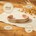 Sophia copper bracelet close up