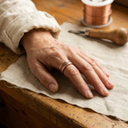 Thomasina copper ring lattice detail