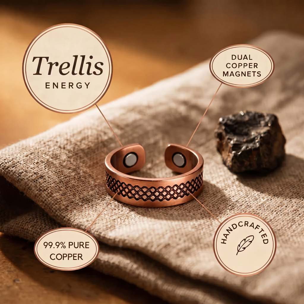 Thomasina copper ring close up