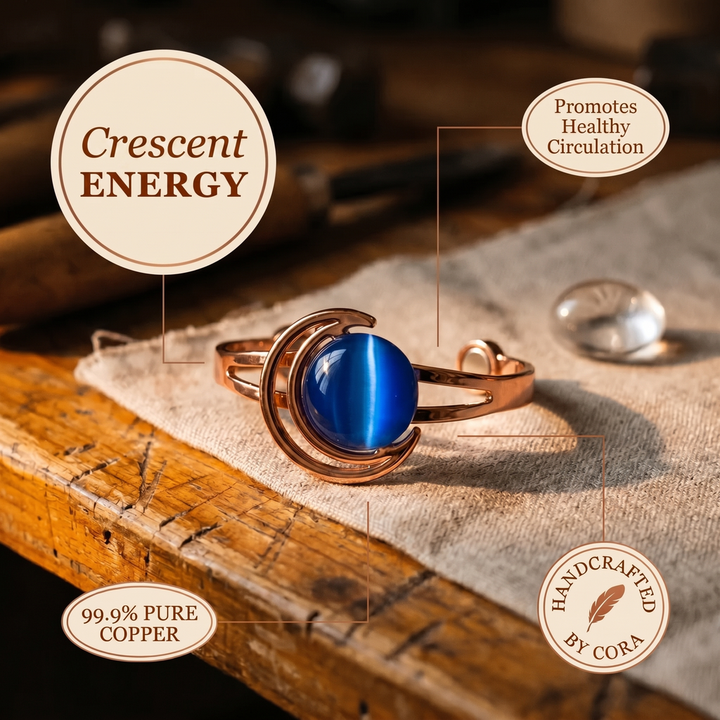 Wilhelmina copper cuff close up