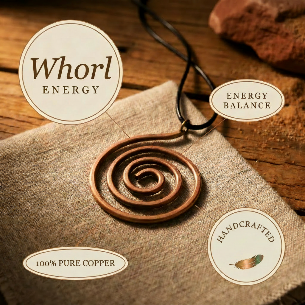 Winsome copper necklace close up