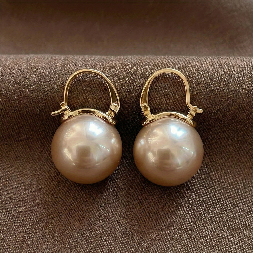 Shaia - Shimmering Pearl Earrings