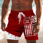 Mason - Patriotic 2-in-1 Swim Shorts